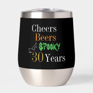 30th Birthday Halloween Spooky Cheers Beers Party