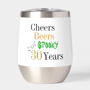 30th Birthday Halloween Spooky Cheers Party Favour