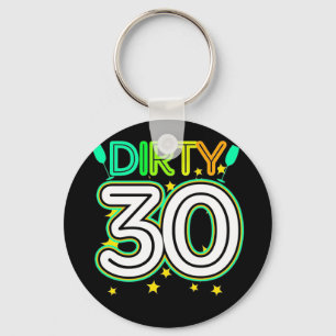 30th Birthday Happy 30th Birthday Key Ring