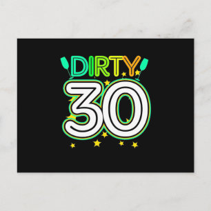 30th Birthday   Happy 30th Birthday Postcard