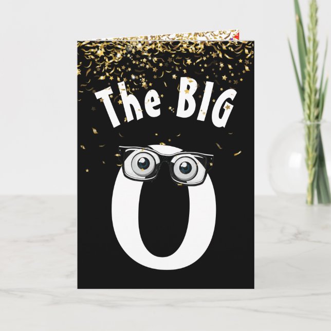 30th Birthday Humour On Black Card (Front)