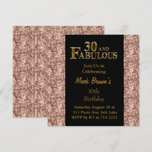 30th Birthday  Invitation
