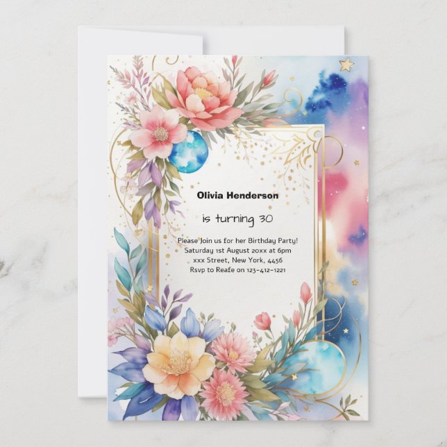 30th Birthday Invitation (Front)