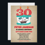 30th Birthday Invitation Funny Cake Casual Mens<br><div class="desc">A funny cartoon birthday cake 30th birthday invitation for a husband,  friend,  father or grandad or ladies,  too!</div>