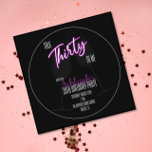 30th Birthday Invitation - Talk Thirty To Me<br><div class="desc">Talk Thirty To Me and tell me we're having a party! All event detail font and text is customisable,  so feel free to edit in your own information by clicking the "personalise" button.</div>