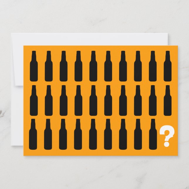 30th Birthday Invitations - Beer Cheers! (Front)