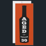 30th Birthday Invitations Wine Aged to Perfection<br><div class="desc">A great birthday party toast for the 30 year old wine-loving lush in your life! This wine bottle design labelled with "Aged to Perfection" lets everyone know your oenophile has great taste, a great sense of humour and a great vintage. Give it as an over-the-hill roast gift or for their...</div>