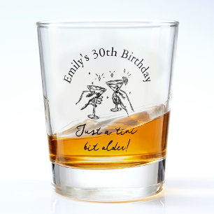 30th Birthday “Just a Tini Bit Older” Martini Shot Glass