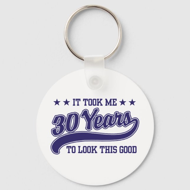 30th Birthday Key Ring (Front)