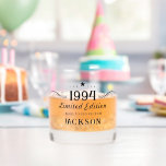 30th Birthday Limited Edition 1994 Whiskey Glass<br><div class="desc">Elegant stylish modern bold Cheers to Custom Years personalised birthday glassware.</div>