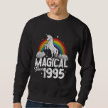 30th Birthday Magical Since 1995 Vintage Unicorn R Sweatshirt<br><div class="desc">30th Birthday Magical Since 1995 Vintage Unicorn Rainbow</div>