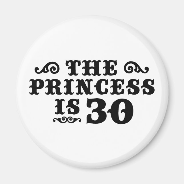 30th Birthday Magnet (Front)
