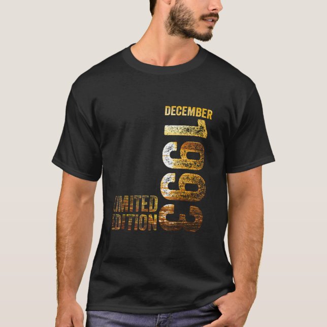 30th Birthday Man 30 Years Limited Edition Decembe T-Shirt (Front)