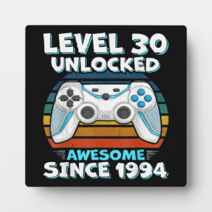 30th Birthday Man Woman 30 Years 1994 Plaque