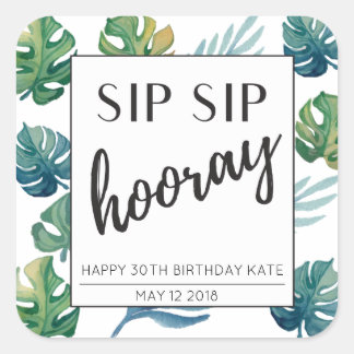 30th Birthday Mini Wine Label