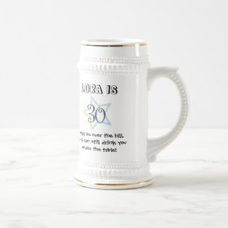30th Birthday Mug- Customised Beer Stein