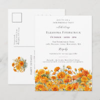 30th Birthday October Birth Month Flower Marigold