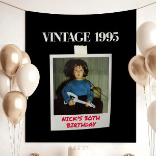 30th Birthday Party Banner Hello Thirty Birthday  Tapestry