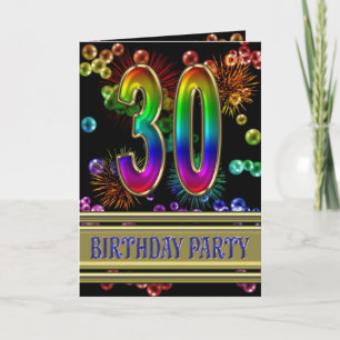 30th Birthday party Invitation