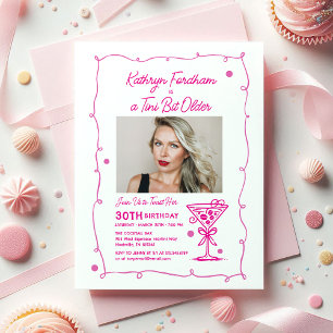 30th Birthday Party Photo Espresso Martini Invitation