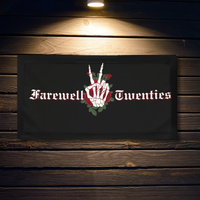 30th Birthday Party - RIP 20s Funeral for Twenties Banner (30th Birthday - RIP Twenties Birthday Party  Decorations)