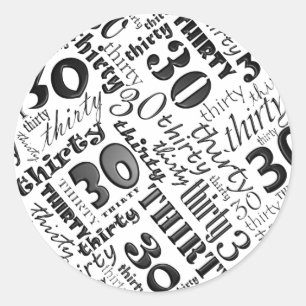 30th Birthday Party Sticker