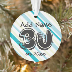 30th Birthday Personalised Ornament