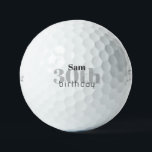 30th Birthday Personalised Titleist Pro V1 Golf Balls<br><div class="desc">"30"  or any age.  Personalised.</div>