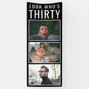 30th Birthday Photo Banner