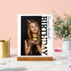 30th Birthday Photo college Party  Acrylic Sign
