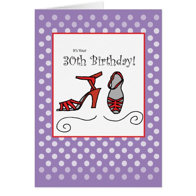 30th Birthday Red Shoes (Front)