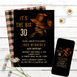 30th Birthday Rustic Cowboy Hat and Leather Boots Invitation<br><div class="desc">This design features a pair of leather cowboy boots with hat and your personalised 30th birthday party invitation information below. Personalise by editing the text or delete text in the text boxes #party #invitations #invites #30thbirthday #birthday #birthdayparty #30th #partyinvitations #personalizedinvitations</div>