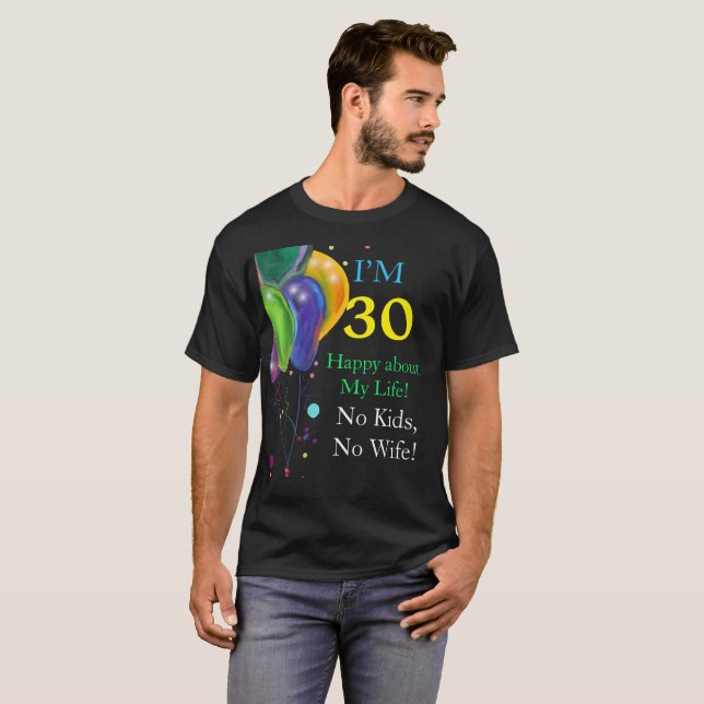 30th  Birthday  T-Shirt (Front Full)