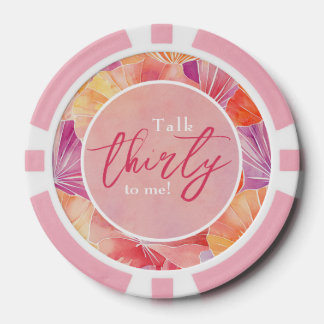 30th Birthday Talk Thirty to Me Poker Chips