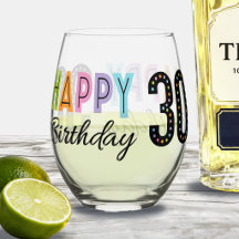 30th Birthday Typography