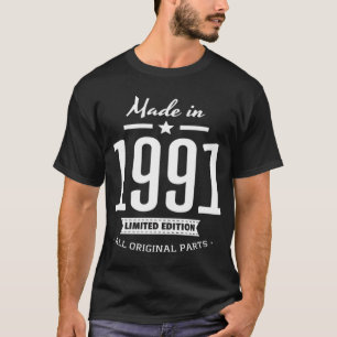 30th Birthday Vintage 1991 Retro T-Shirt