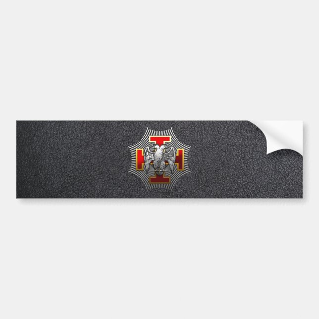 30th Degree: Knight Kadosh Bumper Sticker (Front)