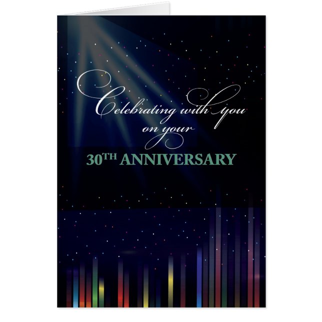 30th Employee Anniversary Sky, Congratulate Thank (Front)