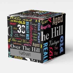 30th Happy BIrthday in a Graffiti Style Favour Box