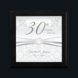 30th Pearl Wedding Anniversary Design Gift Box<br><div class="desc">30th Wedding Anniversary Design Gift Box ready for you to personalise. ⭐This Product is 100% Customisable. Graphics and / or text can be added, deleted, moved, resized, changed around, rotated, etc... 99% of my designs in my store are done in layers. This makes it easy for you to resize and...</div>