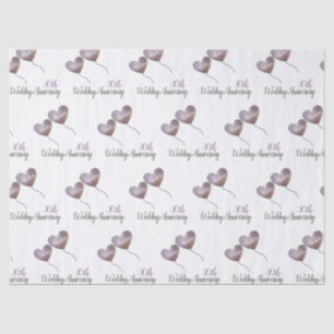 30th pearl wedding anniversary husband & wife tissue paper