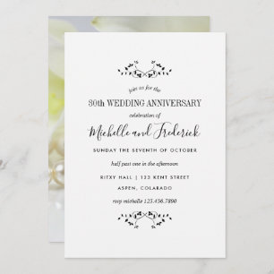 30th Pearl Wedding Anniversary Personalised Invitation