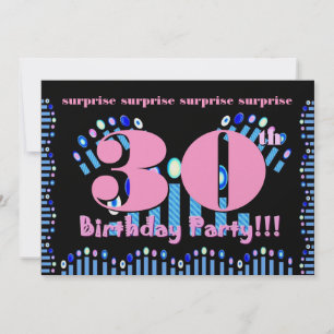 30th SURPRISE Birthday Party Invitation Template