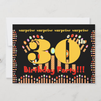 30th SURPRISE Birthday Party Invitation Template