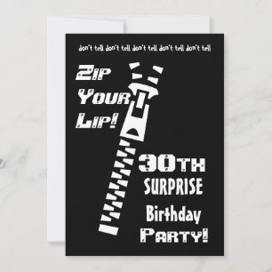 30th SURPRISE Birthday Party Invitation Template