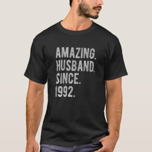 30th Wedding Aniversary For Him  Amazing Husband S T-Shirt