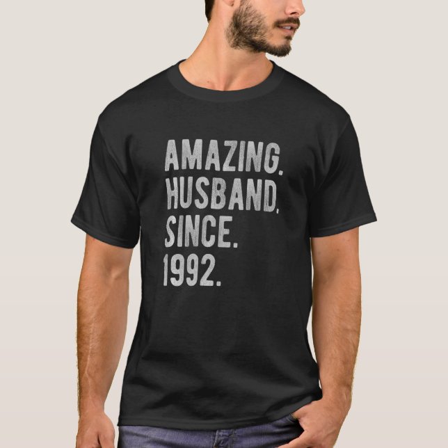 30th Wedding Aniversary For Him  Amazing Husband S T-Shirt (Front)