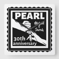 30th wedding anniversary black and white romantic