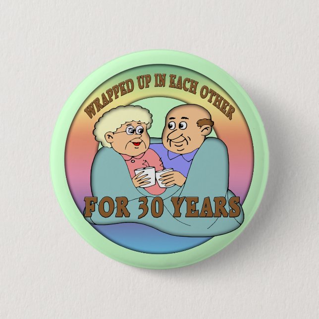 30th Wedding Anniversary Buttons (Front)