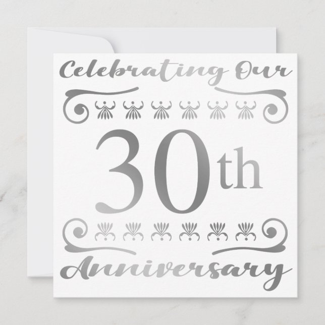 30th Wedding Anniversary Card (Front)